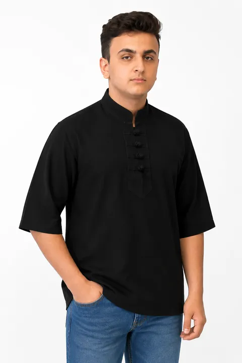 چهار گره مشکی آستین کوتاه
